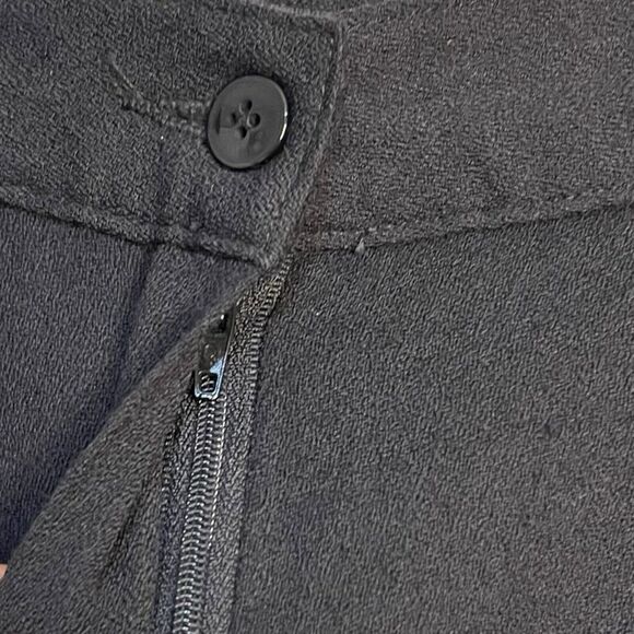 Collections Internationale Wool Dress Pants Women's 10 Black Pockets Retro Zip - Picture 8 of 13